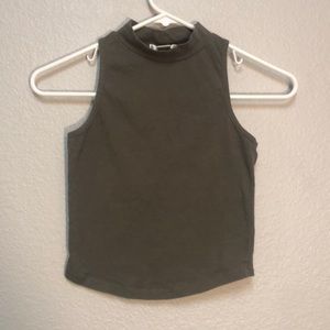 Dark Moss Green Croptop